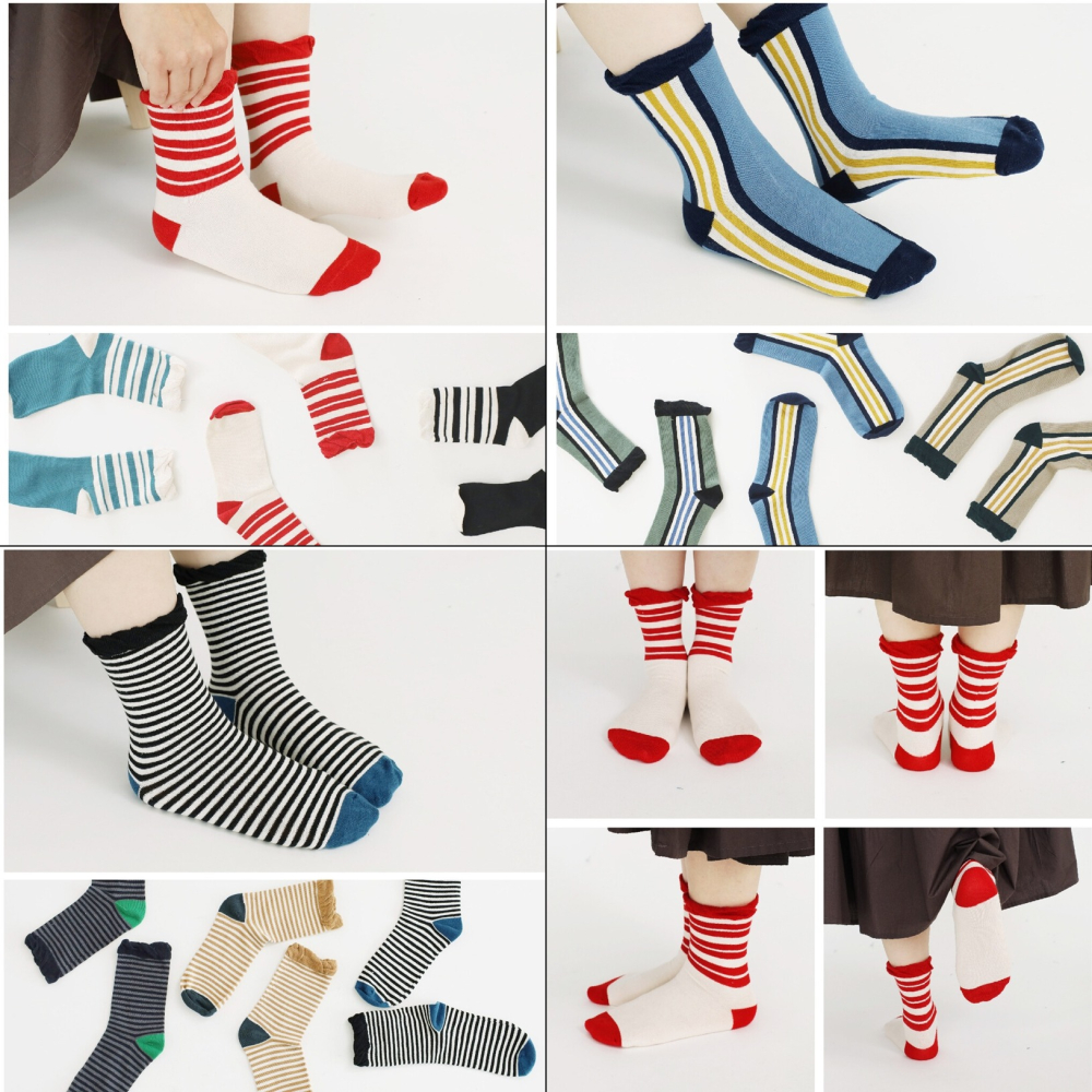 [現貨] 日本 aube 中長襪 短襪 長襪  22-24cm 0056 / 0057 / 0058-細節圖7