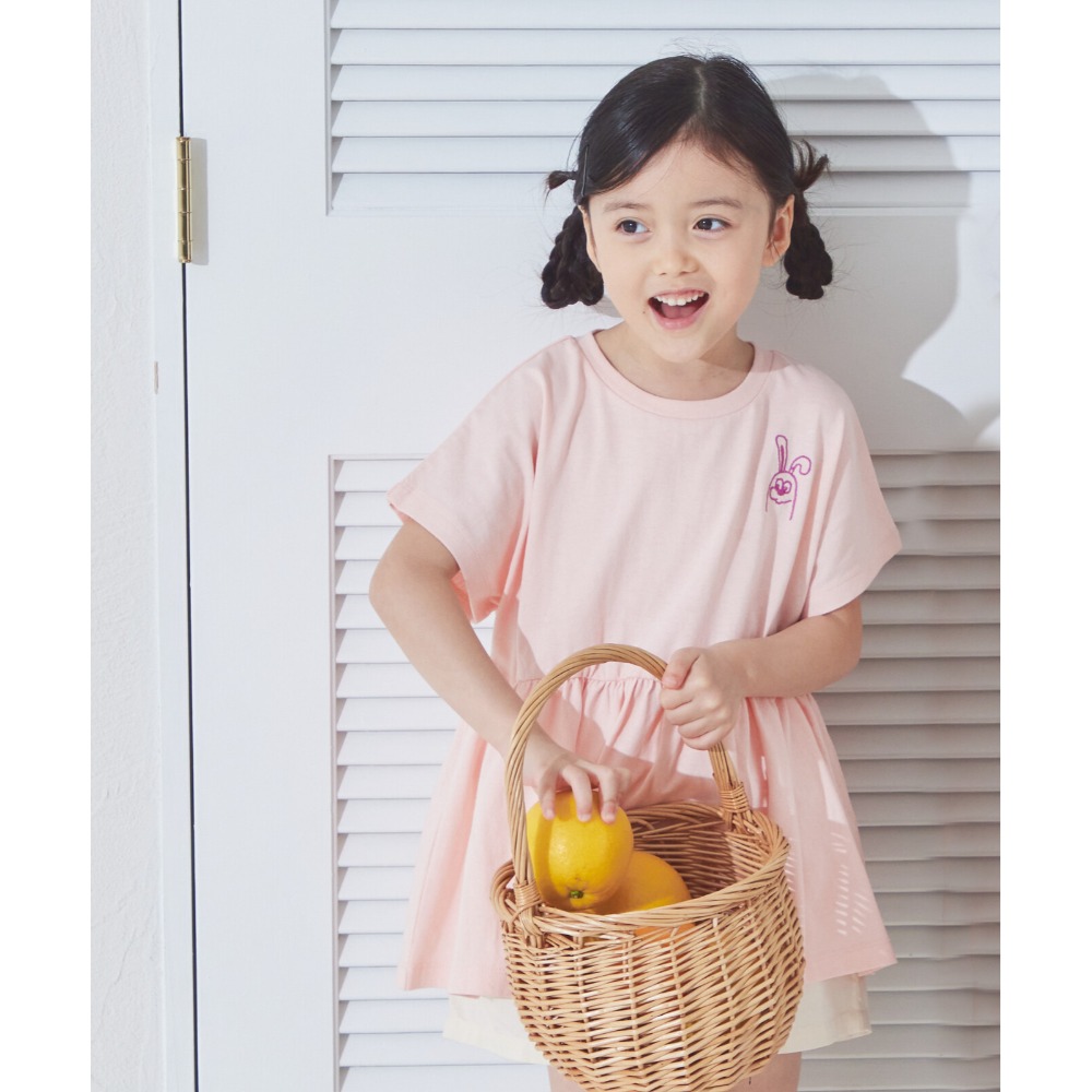 [現貨] 日本 pairmanon 100%棉 女童刺鏽動物荷葉邊上衣 90-140cm-規格圖8