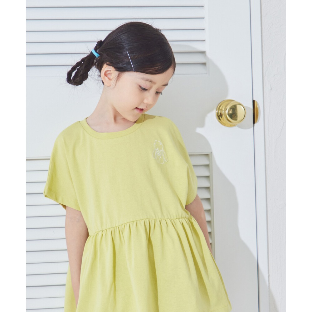 [現貨] 日本 pairmanon 100%棉 女童刺鏽動物荷葉邊上衣 90-140cm-規格圖8