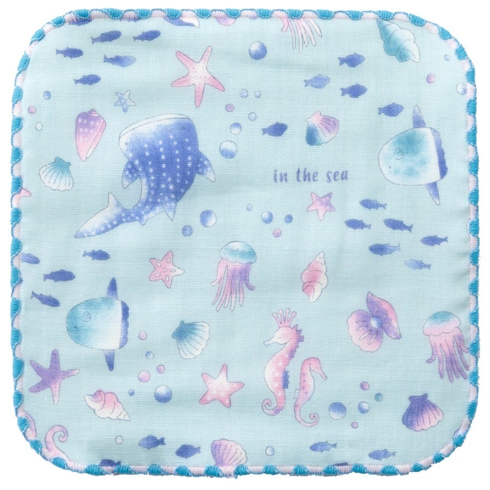 [現貨] 日本製 COCOWALK 迷你手帕 兒童手帕 幼兒園手帕 口水巾 紗布巾 方巾 紗布毛巾-規格圖8