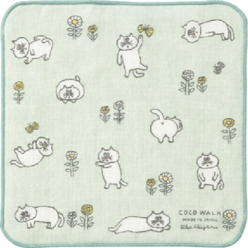 [現貨] 日本製 COCOWALK 迷你手帕 兒童手帕 幼兒園手帕 口水巾 紗布巾 方巾 紗布毛巾-規格圖8