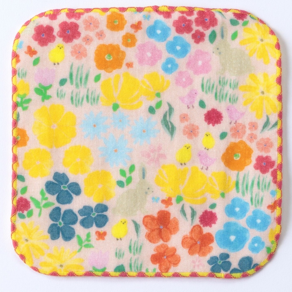 [現貨] 日本製 COCOWALK 迷你手帕 兒童手帕 幼兒園手帕 口水巾 紗布巾 方巾 紗布毛巾-規格圖8