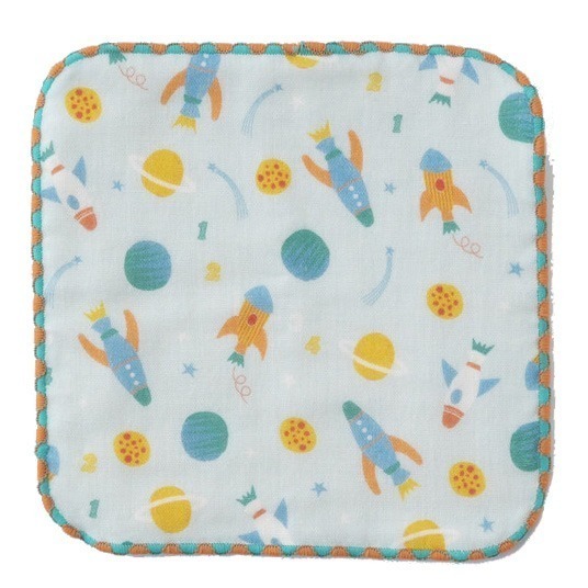 [現貨] 日本製 COCOWALK 迷你手帕 兒童手帕 幼兒園手帕 口水巾 紗布巾 方巾 紗布毛巾-規格圖8