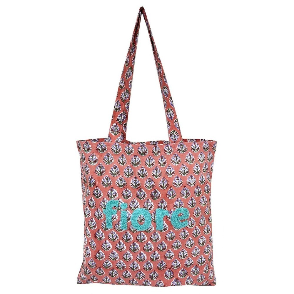 [現貨] 日本 jou jou lier 毛巾刺鏽帆布包 側揹包 帆布側背包 購物袋-規格圖6