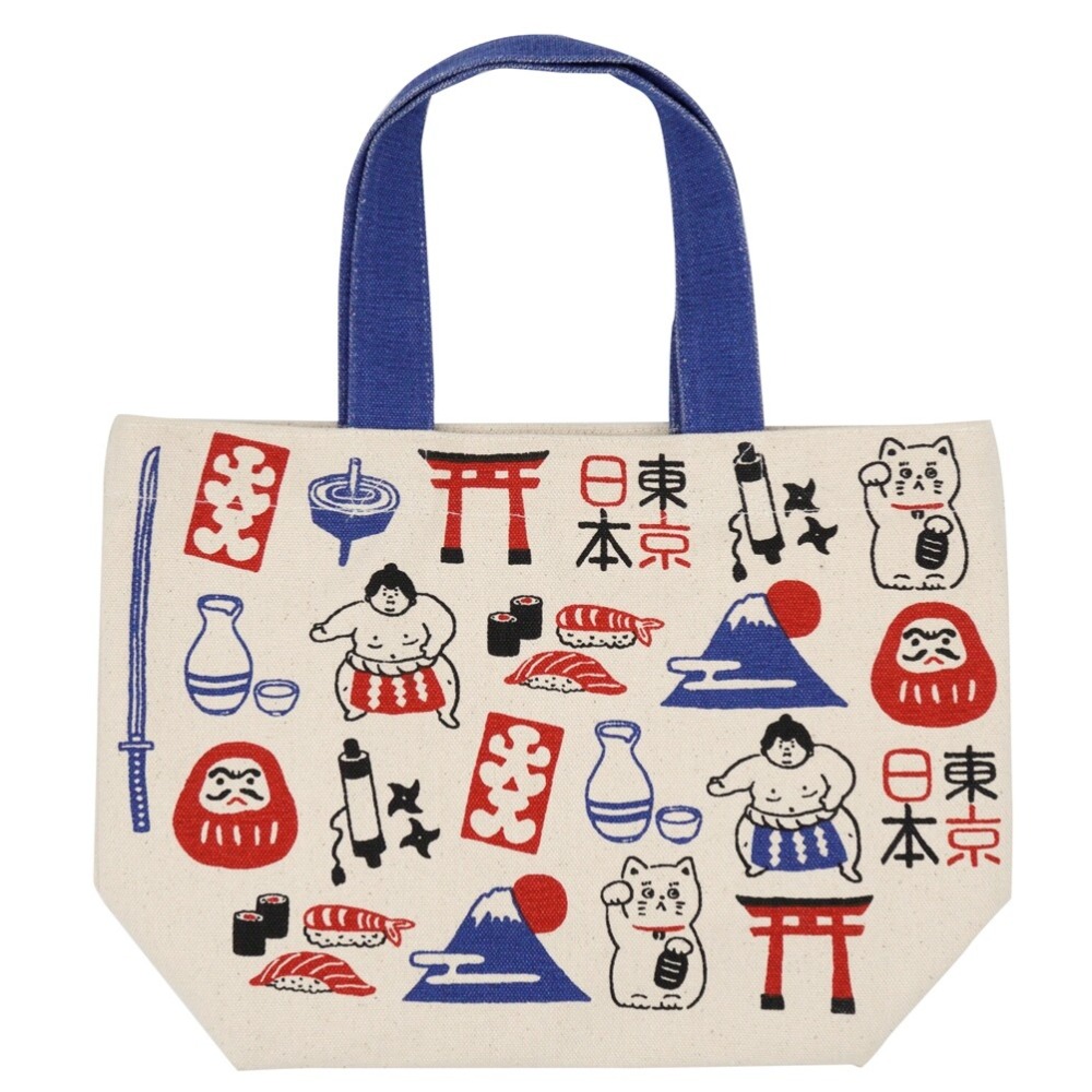 [現貨]日本 FRIENDSHILL 帆布袋 午餐袋 便當袋 手提袋 迷你托特包-規格圖5