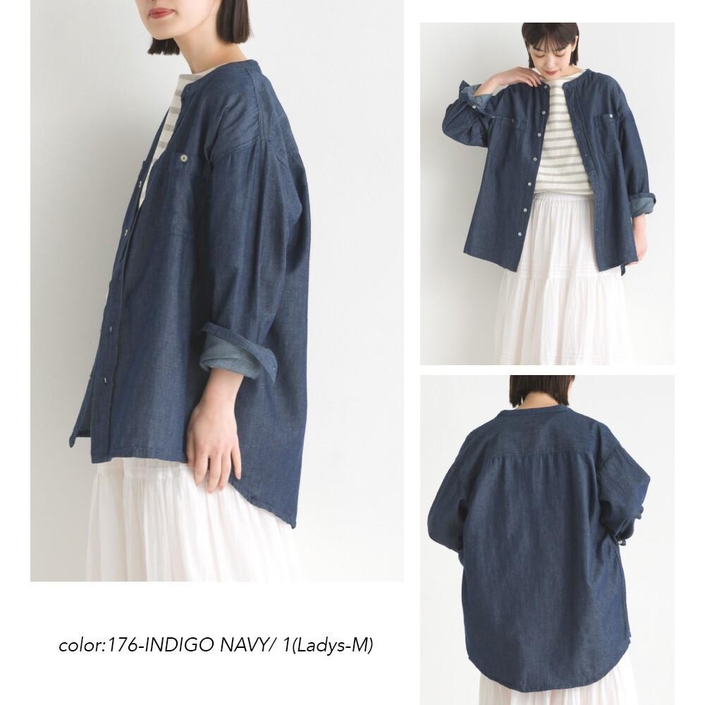 [現貨] 日本 omnes 牛仔襯衫 男女通用 M-L 情侶裝-細節圖2
