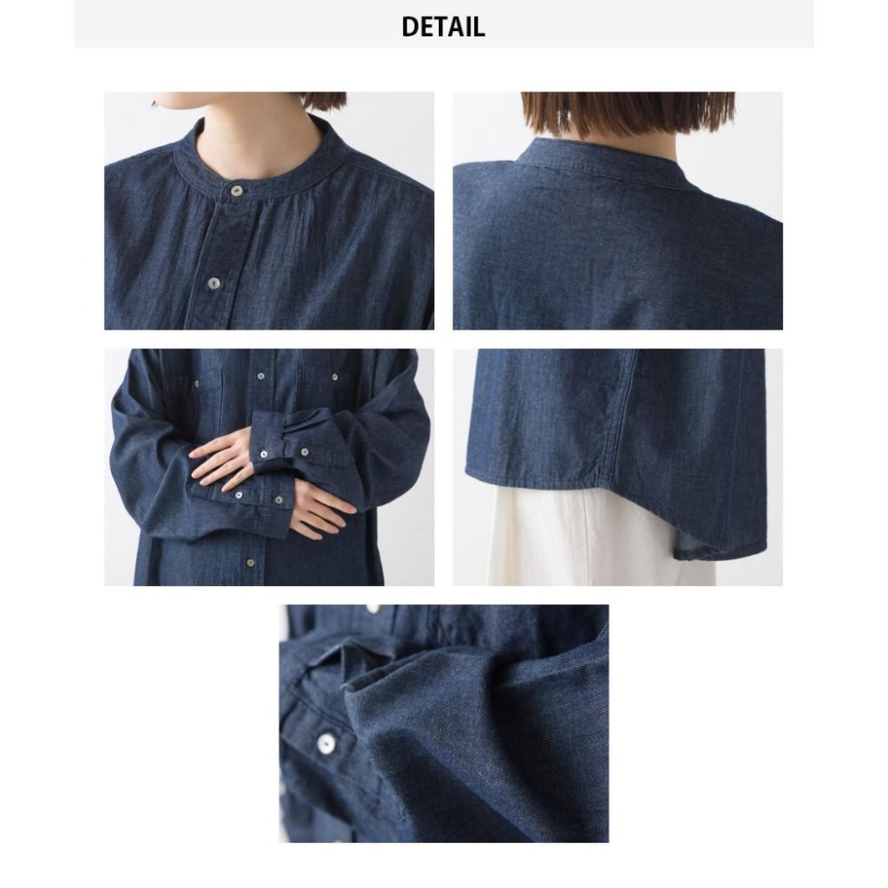 [現貨] 日本 omnes 牛仔襯衫 男女通用 M-L 情侶裝-細節圖6