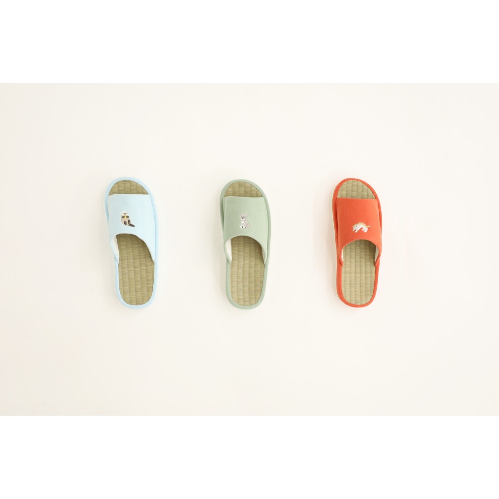 [現貨]日本 aube 藺草 燈芯草 燈心草 室內拖鞋 男女通用 情侶拖 23-26cm-細節圖4