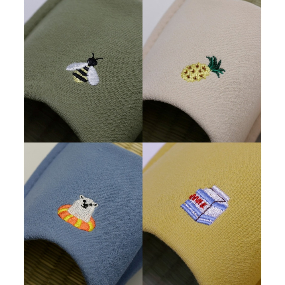 [現貨]日本 aube 藺草 燈芯草 燈心草 室內拖鞋 男女通用 情侶拖 23-26cm-細節圖7