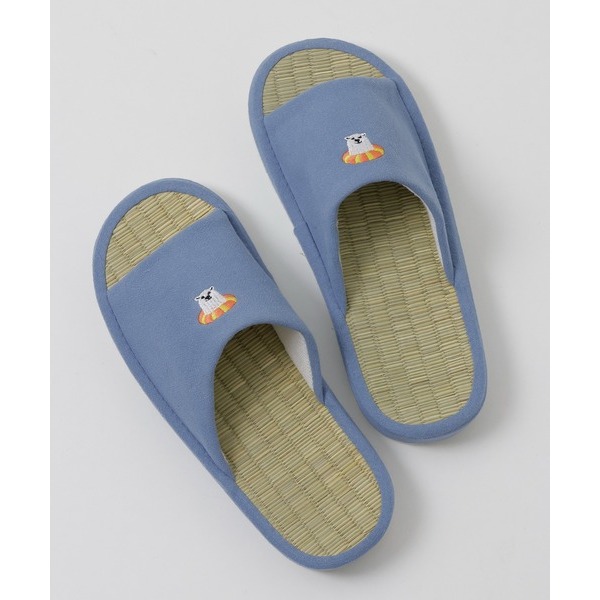 [現貨]日本 aube 藺草 燈芯草 燈心草 室內拖鞋 男女通用 情侶拖 23-26cm-規格圖5