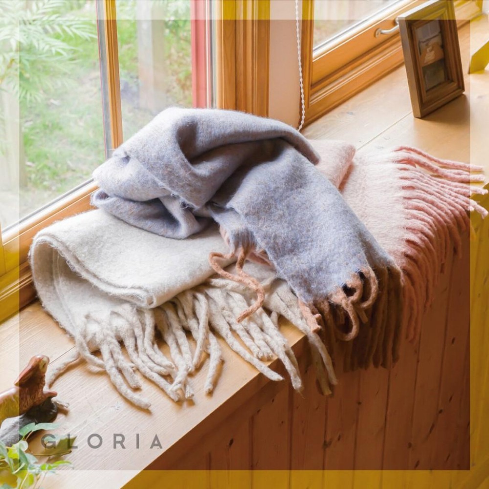 [現貨] 日本 PAGE ONE 流蘇圍巾 大尺寸 長圍巾 200cm-細節圖2