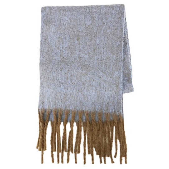 [現貨] 日本 PAGE ONE 流蘇圍巾 大尺寸 長圍巾 200cm-規格圖4