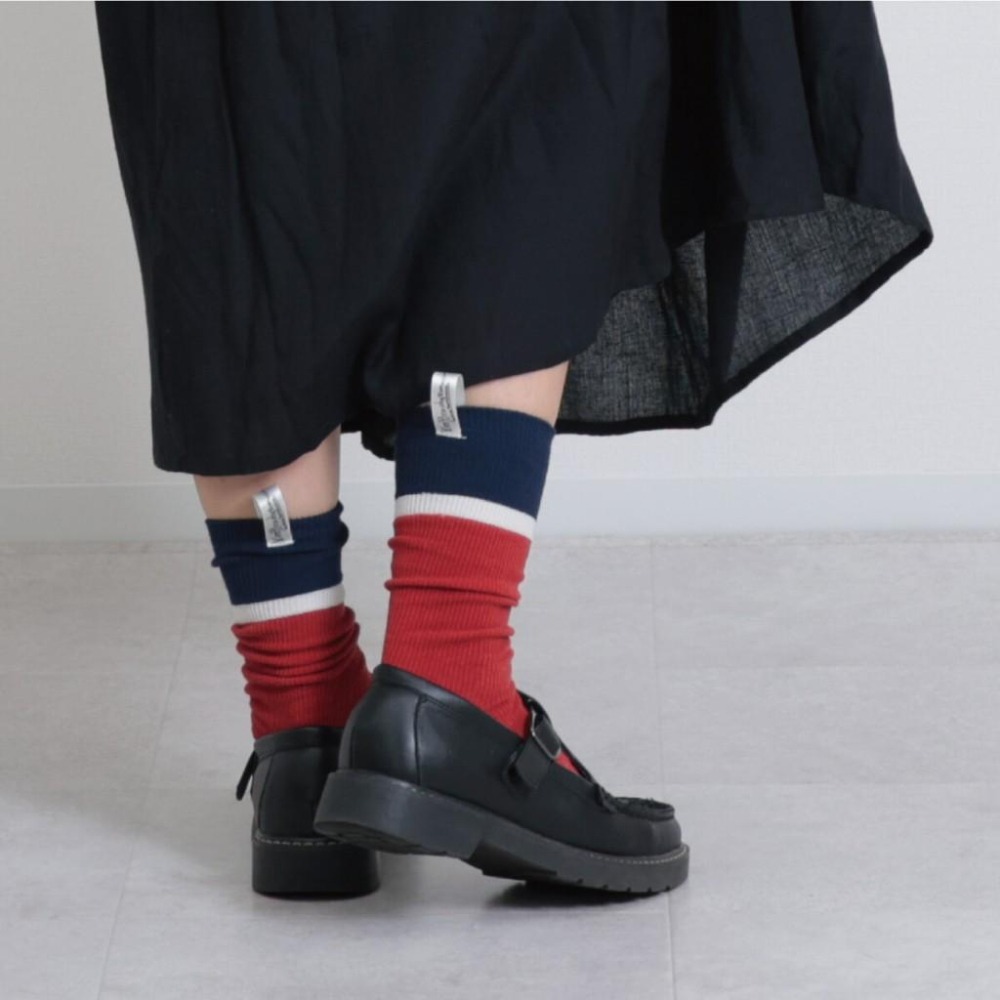 [現貨] 日本 GLORIA 羅紋 長筒襪 長襪 小腿襪 23-25cm-細節圖5