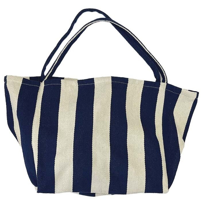 [現貨] 日本 jou jou lie 帆布袋 大容量 條紋帆布袋-規格圖6