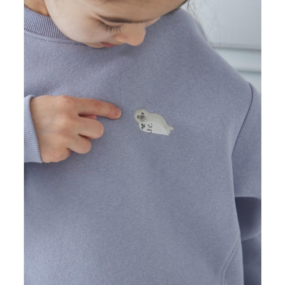 [現貨]日本 pairmanon 兒童圓領大學T 刷毛大學T  男女通用 110-150cm-細節圖4