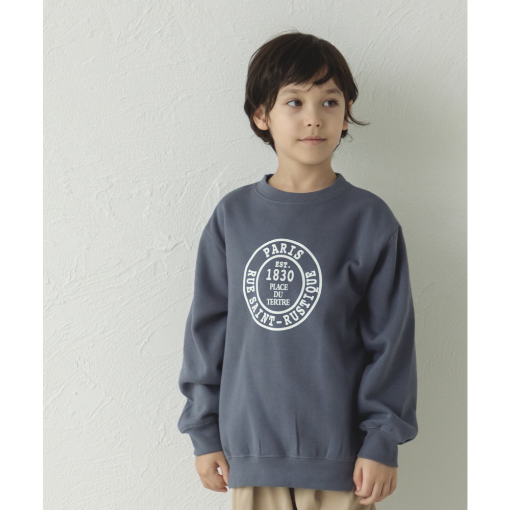 [現貨]日本 pairmanon 兒童圓領大學T 刷毛大學T  男女通用 110-150cm-規格圖8