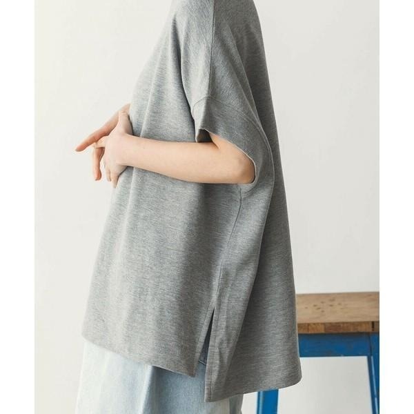 [現貨] 日本 Sans Souci 34+波紋寬版微厚短袖上衣 套頭衫-細節圖7