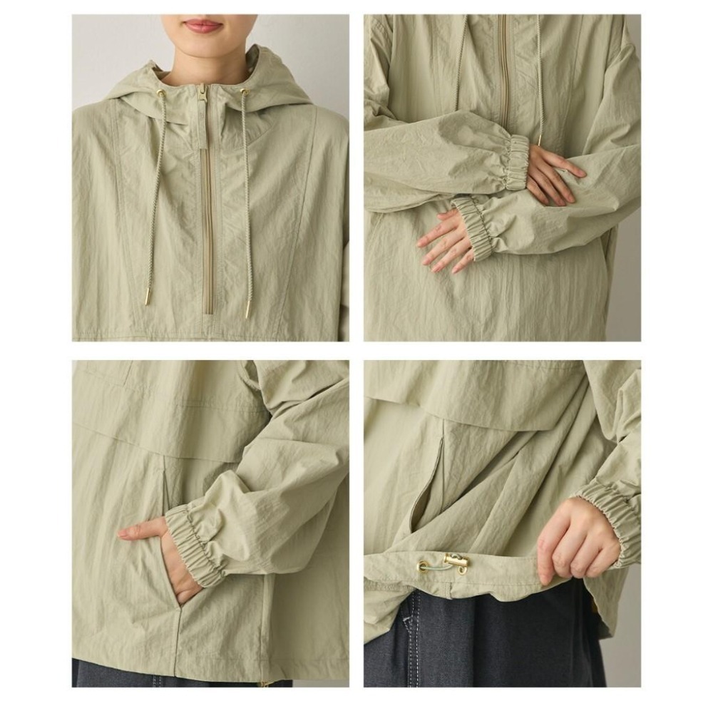 [現貨] 日本 Sans Souci 34+ 防潑水尼龍 防風上衣 跑者上衣-細節圖8