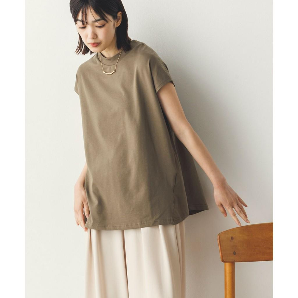 [現貨] 日本 Sans Souci 34+ 天竺棉微領A字套頭衫 L SIZE-細節圖3