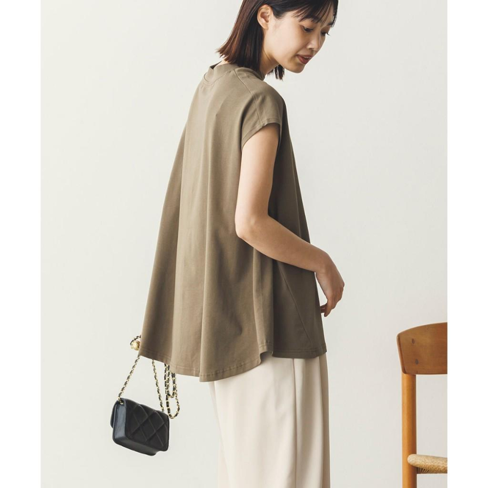 [現貨] 日本 Sans Souci 34+ 天竺棉微領A字套頭衫 L SIZE-細節圖4