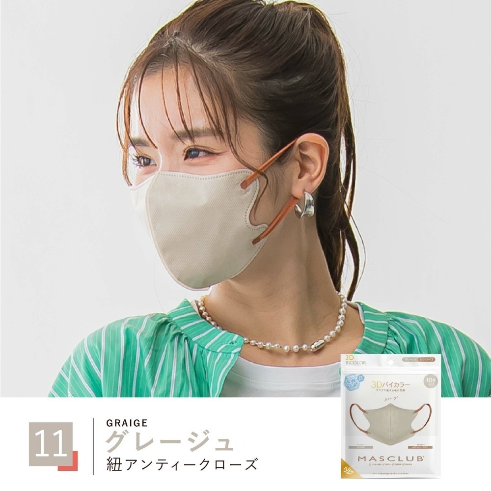 [現貨]日本 arbol 同款口罩 MASCLUB 3D口罩 涼感口罩 STYLISH MASK+10枚入-規格圖8