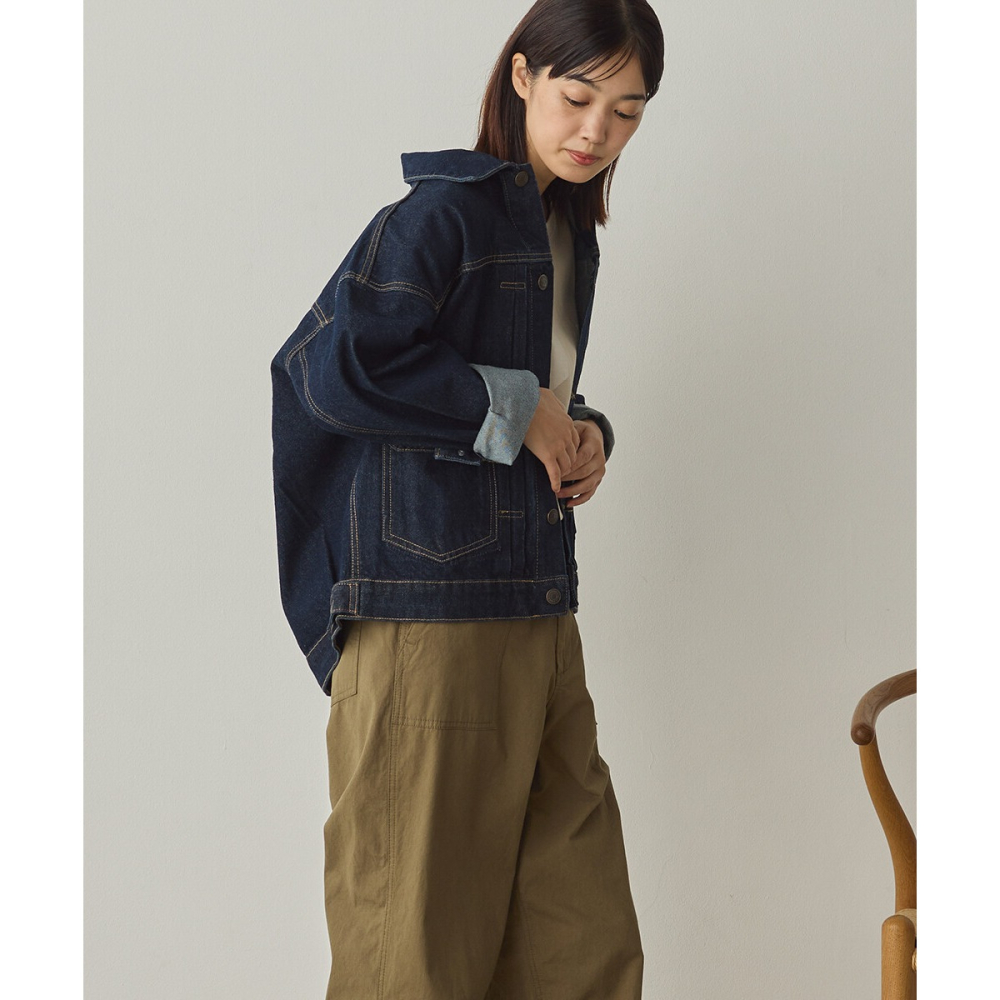 [現貨] 日本 Sans Souci 34+ 寬鬆牛仔外套 M-L-細節圖3