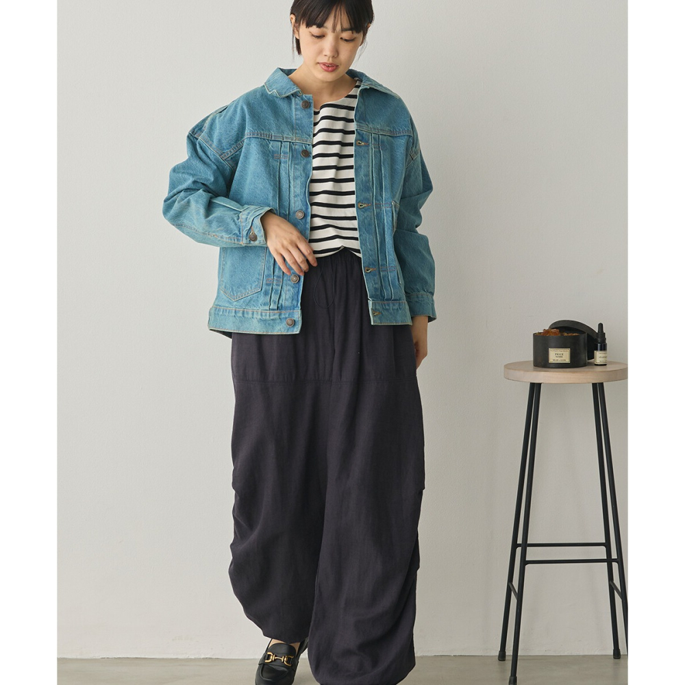 [現貨] 日本 Sans Souci 34+ 寬鬆牛仔外套 M-L-細節圖4