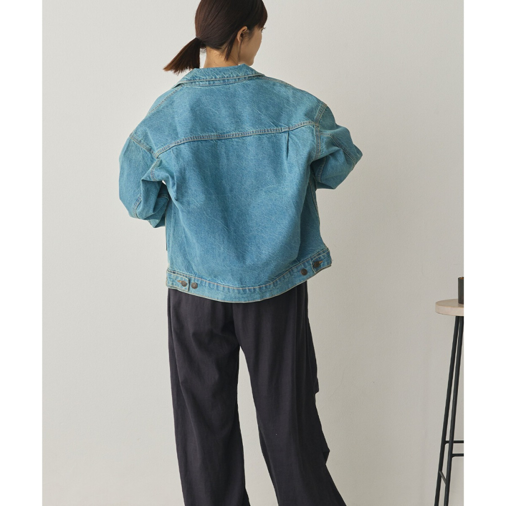 [現貨] 日本 Sans Souci 34+ 寬鬆牛仔外套 M-L-細節圖6