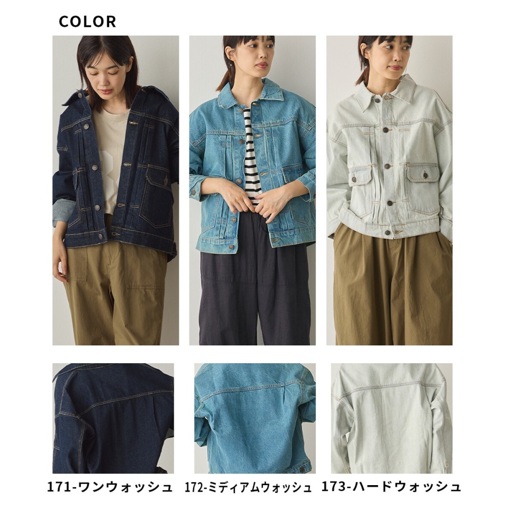 [現貨] 日本 Sans Souci 34+ 寬鬆牛仔外套 M-L-細節圖8