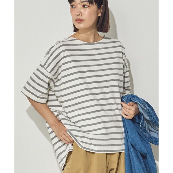 [預購] 日本 Sans Souci 34+ 橫條紋純棉T恤-規格圖8