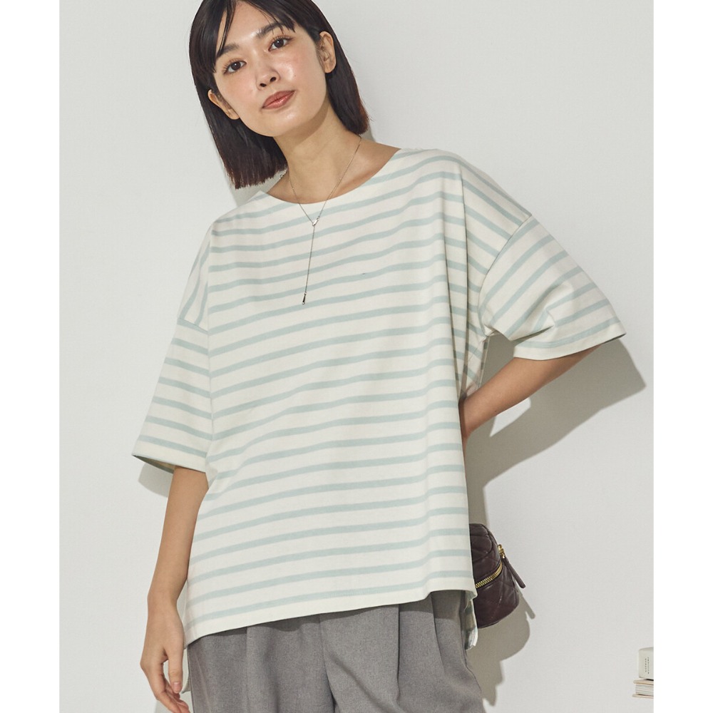 [預購] 日本 Sans Souci 34+ 橫條紋純棉T恤-規格圖8