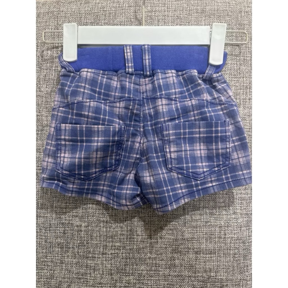 二手轉賣｜正韓寶寶格紋短褲-細節圖2