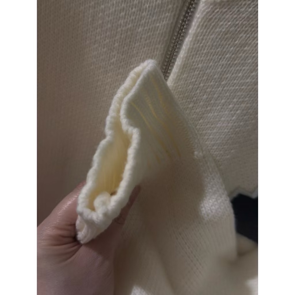 全新轉賣｜撞色針織口袋外套-細節圖3