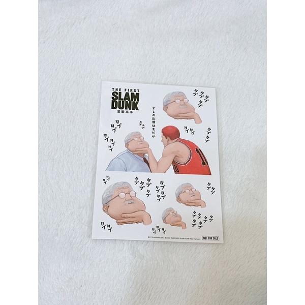 《HQ絨毛電影》全新現貨 正版電影周邊 灌籃高手 安西教練Q版貼紙 灌籃高手貼紙-細節圖2