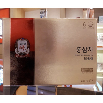 [現貨代購] 韓國境內版直送 正官庄 原廠原裝 100入高麗蔘茶 紅蔘茶 盒裝 非代理商 非免稅店產品