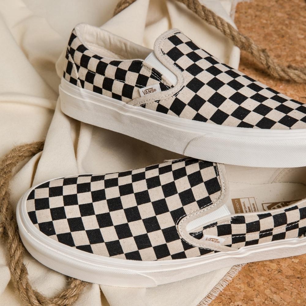 [現貨] 韓國代購 正品 VANS Old Skool 棋盤格 懶人鞋 踩腳 環保材質 男女帆布鞋 情侶板鞋 情侶鞋-細節圖2
