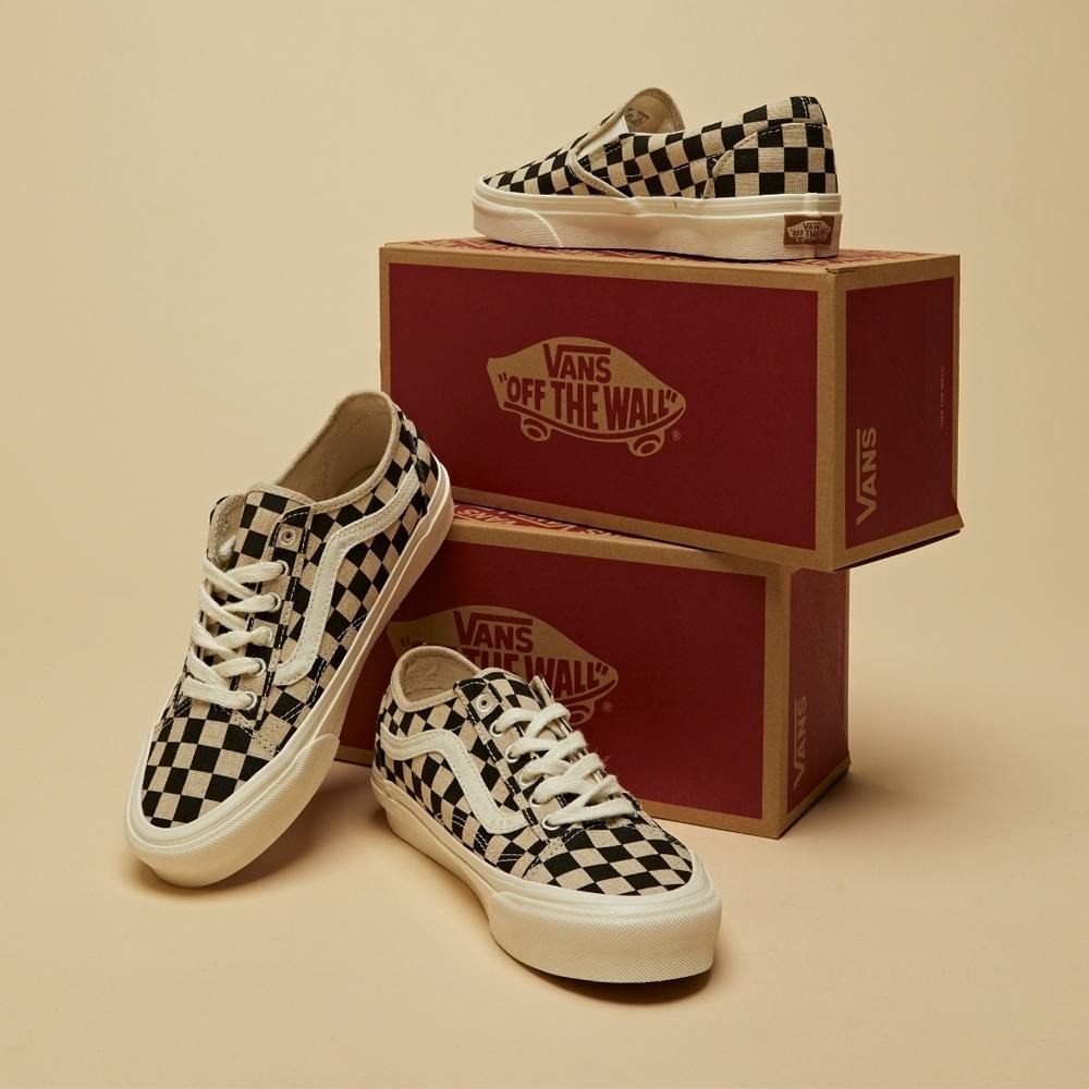 [現貨] 韓國代購 正品 VANS Old Skool 棋盤格 懶人鞋 踩腳 環保材質 男女帆布鞋 情侶板鞋 情侶鞋-細節圖4
