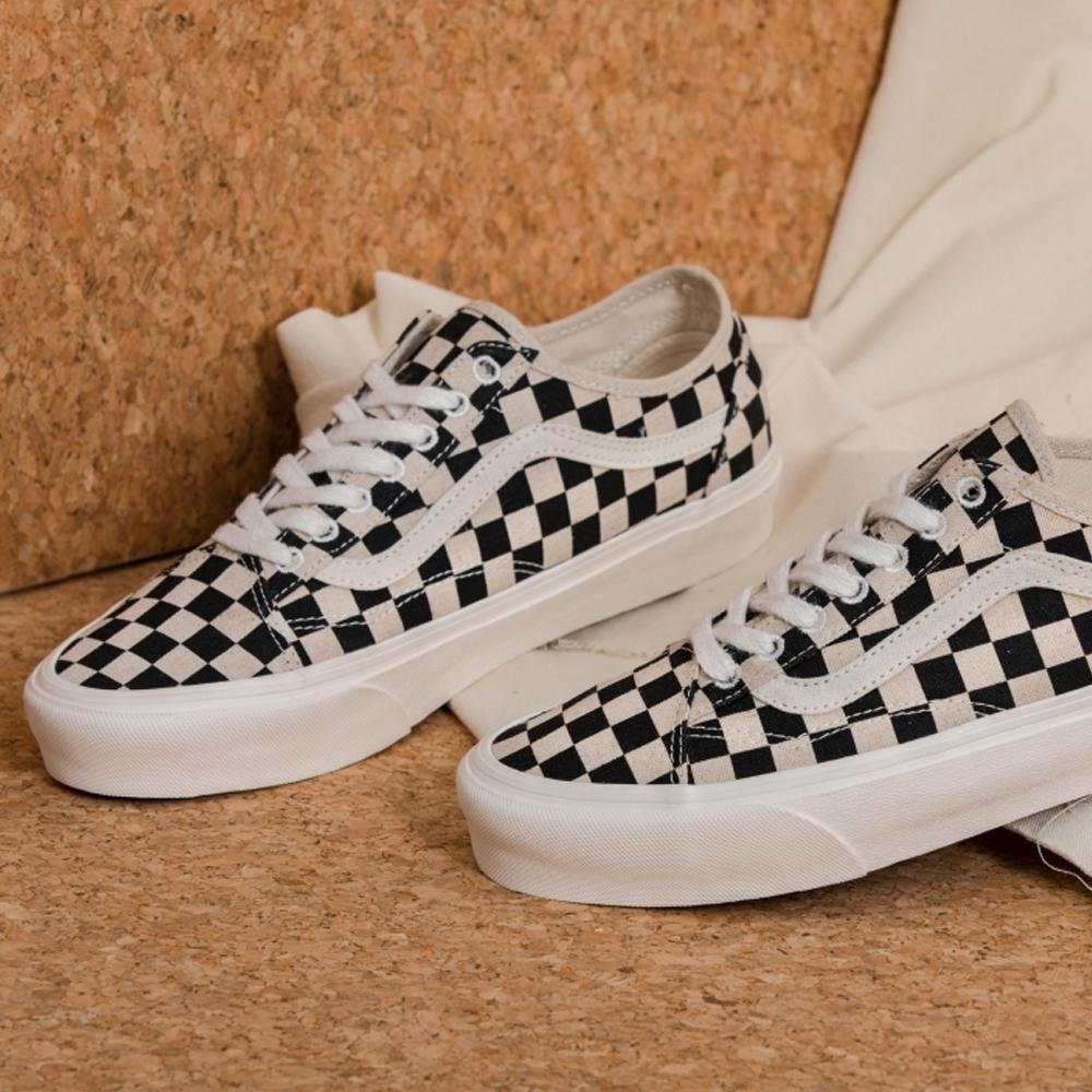 [現貨] 韓國代購 正品 VANS Old Skool 棋盤格 懶人鞋 踩腳 環保材質 男女帆布鞋 情侶板鞋 情侶鞋-細節圖6