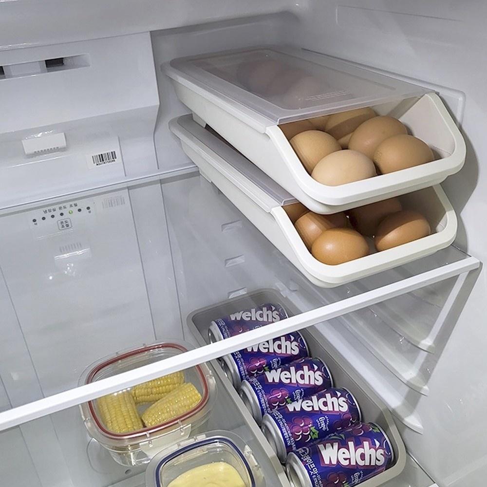 [現貨] 韓國直送 韓國 雞蛋收納盒 易開罐收納盒  抽屜式雞蛋收納盒 韓國製 兩色可選-細節圖4