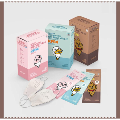 [現貨] 韓國製造 韓國品牌 正KF94 3D立體4層 Kakao Friends 口罩 小臉 3D立體兒童口罩