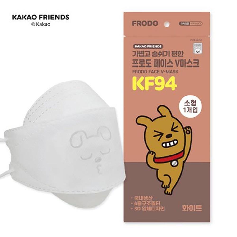 [現貨] 韓國製造 韓國品牌 正KF94 3D立體4層 Kakao Friends 口罩 小臉 3D立體兒童口罩-細節圖5