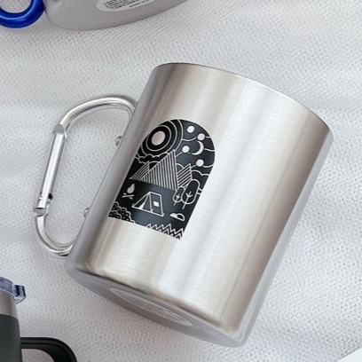 露營用-不鏽鋼杯(銀色)