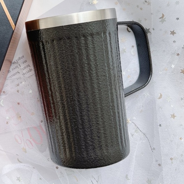 亮面純保溫杯450ml