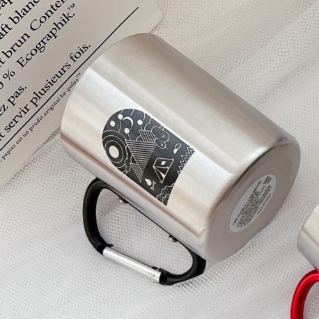 露營用-不鏽鋼杯(黑色)