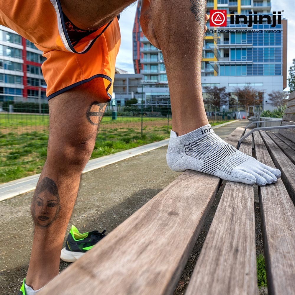 【injinji】Run輕量吸排五趾隱形襪NX (灰色) - NAA13 | 五趾襪 隱形襪 中性襪-細節圖6