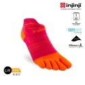 【injinji】女 Run輕量吸排五趾隱形襪NX(辣橘紅) -WAA90 |五趾襪 隱形襪 女襪-規格圖8