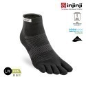 【injinji】Run輕量吸排五趾短襪NX (黑色) - NAA1295 | 五趾襪 短襪 中性襪-規格圖8