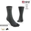 【injinji】Liner羊毛中筒內襪NX(石板灰) - NAA2994|五趾襪 隱形襪 羊毛襪 抗菌襪 中性襪 大尺-規格圖6