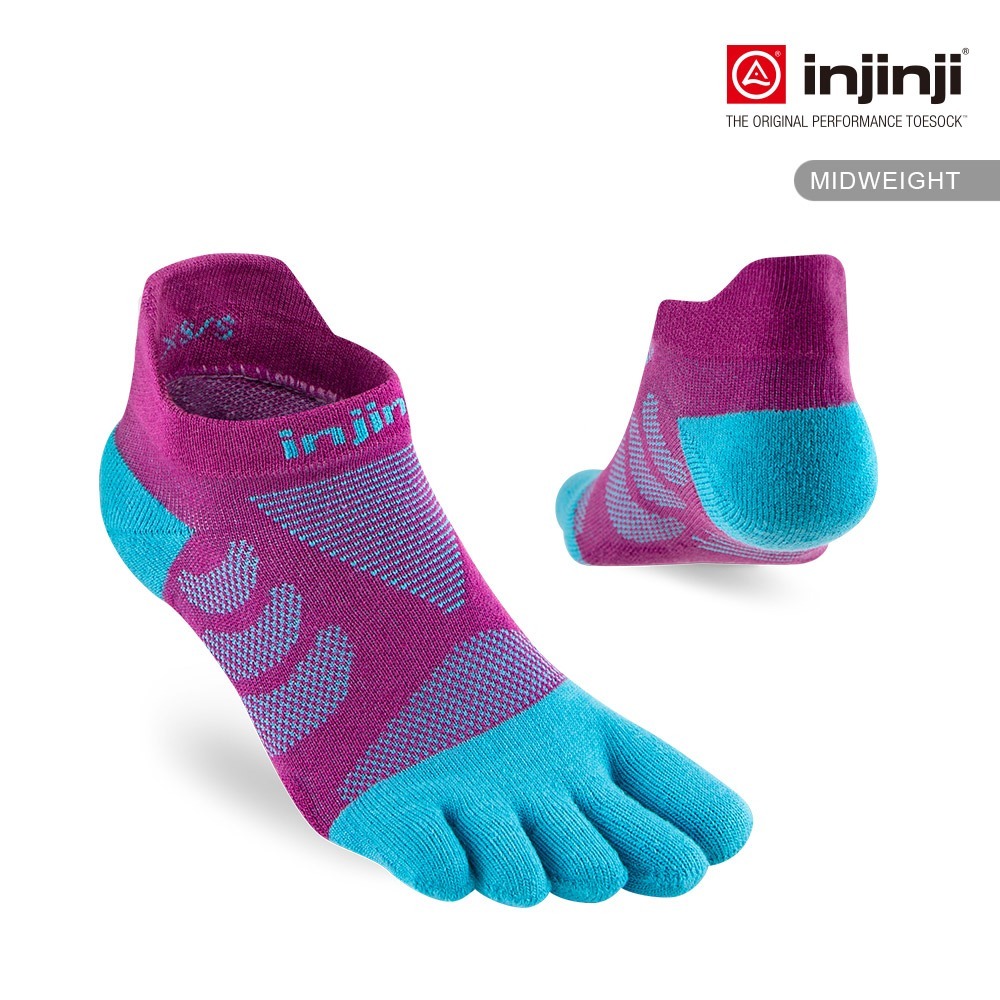 【injinji】女 Ultra Run終極系列五趾隱形襪 (果醬紫) - NAA66|五趾襪 隱形襪 女襪-細節圖5