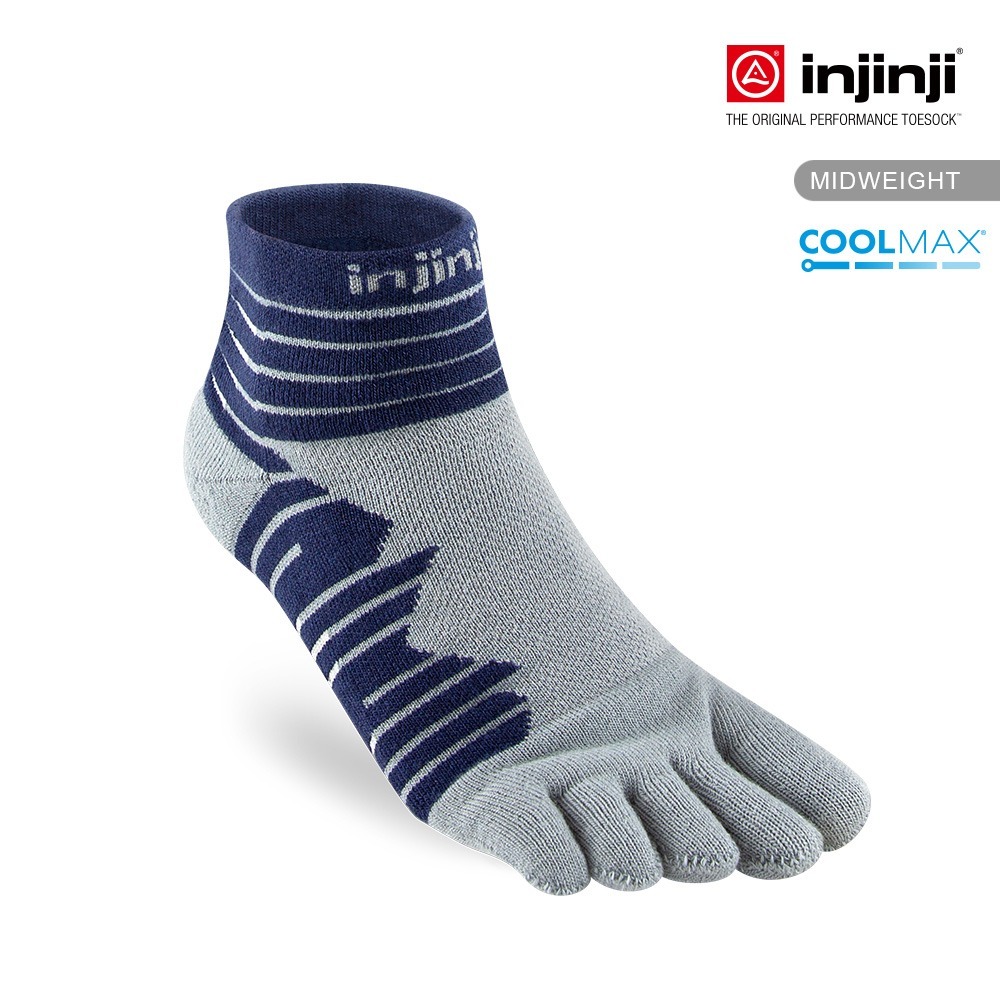 【injinji】Ultra Run終極系列五趾短襪 (鈷藍) - NAA64|五趾襪 短襪 馬拉松襪 中性款-細節圖4